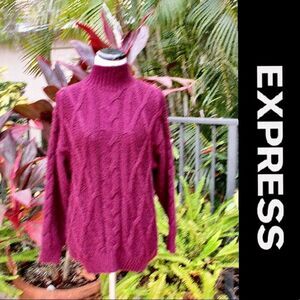 Express Mock Neck Knit Sweater